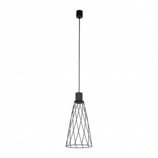 Lampa wisząca druciana Modesto 19cm czarna TK Lighting