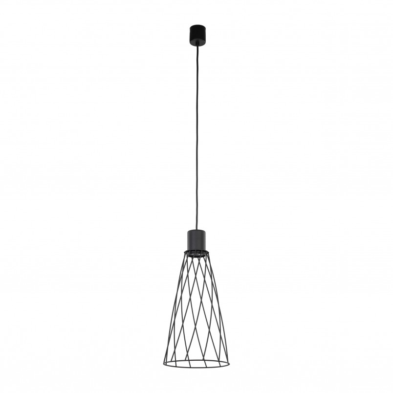Lampa wisząca druciana Modesto 19cm czarna TK Lighting