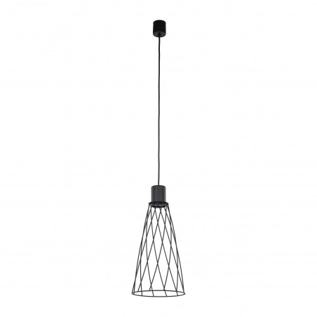 Lampa wisząca druciana Modesto 19cm czarna TK Lighting