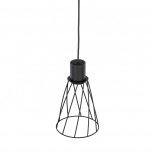 Lampa wisząca druciana Modesto 16cm czarna TK Lighting