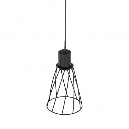 Lampa wisząca druciana Modesto 16cm czarna TK Lighting