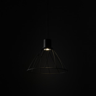 Lampa wisząca druciana Modesto 29,5cm czarna TK Lighting