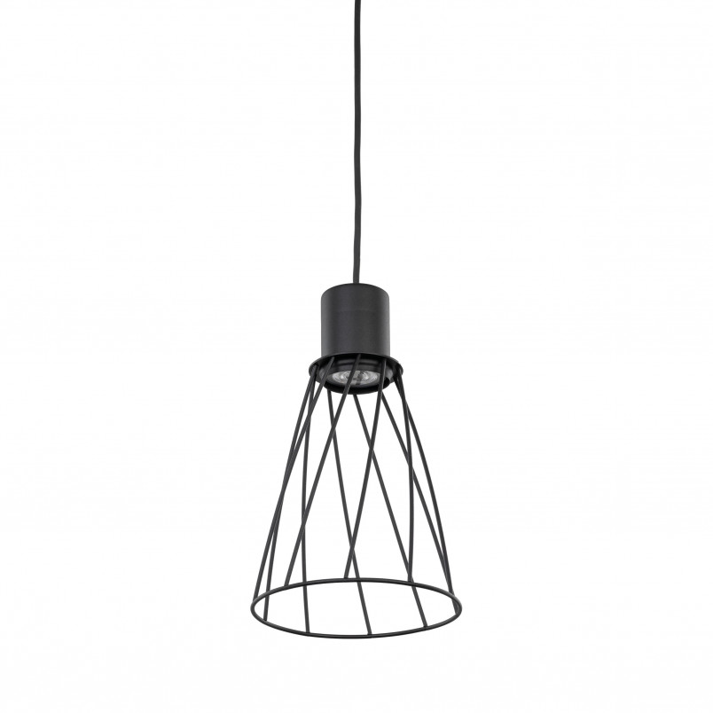 Lampa wisząca druciana Modesto 16cm czarna TK Lighting