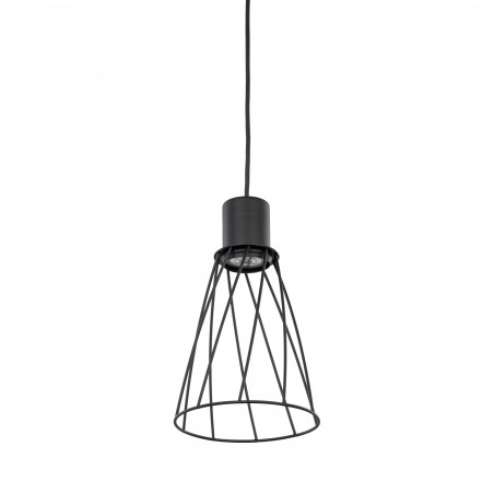 Lampa wisząca druciana Modesto 16cm czarna TK Lighting