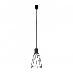 Lampa wisząca druciana Modesto 16cm czarna TK Lighting