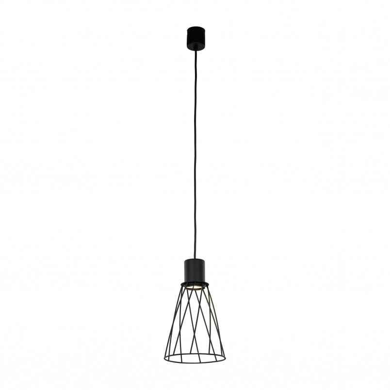 Lampa wisząca druciana Modesto 16cm czarna TK Lighting