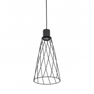 Lampa wisząca druciana Modesto 19cm czarna TK Lighting