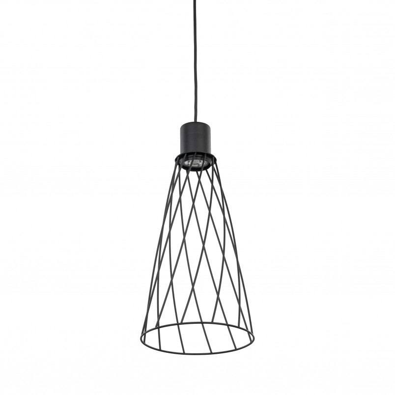 Lampa wisząca druciana Modesto 19cm czarna TK Lighting