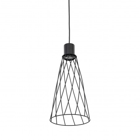 Lampa wisząca druciana Modesto 19cm czarna TK Lighting