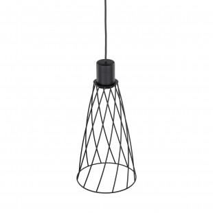 Lampa wisząca druciana Modesto 19cm czarna TK Lighting