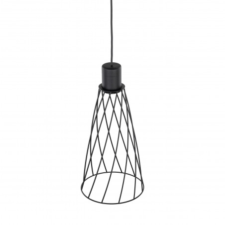 Lampa wisząca druciana Modesto 19cm czarna TK Lighting