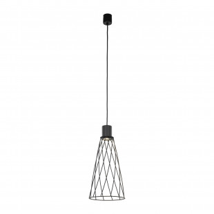 Lampa wisząca druciana Modesto 19cm czarna TK Lighting