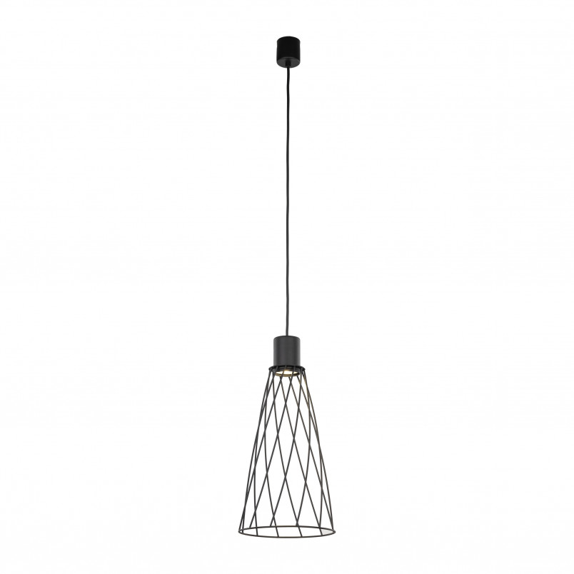 Lampa wisząca druciana Modesto 19cm czarna TK Lighting