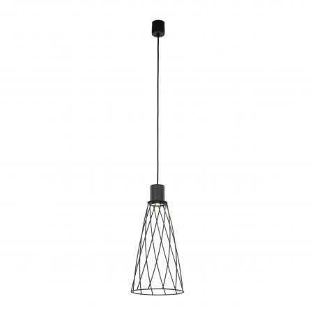 Lampa wisząca druciana Modesto 19cm czarna TK Lighting