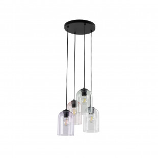 Lampa wisząca szklana Molly IV 38cm zielona TK Lighting