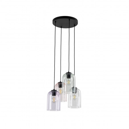 Lampa wisząca szklana Molly IV 38cm zielona TK Lighting