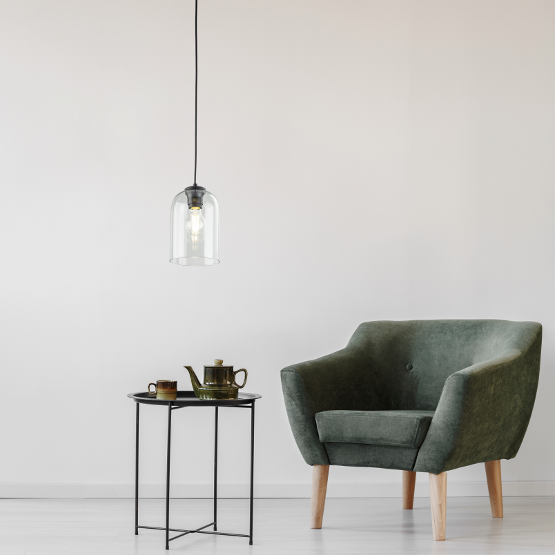 Lampa wisząca szklana Molly 14cm zielona TK Lighting