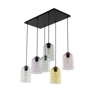 Lampa wisząca szklana Molly VI 58cm zielona TK Lighting