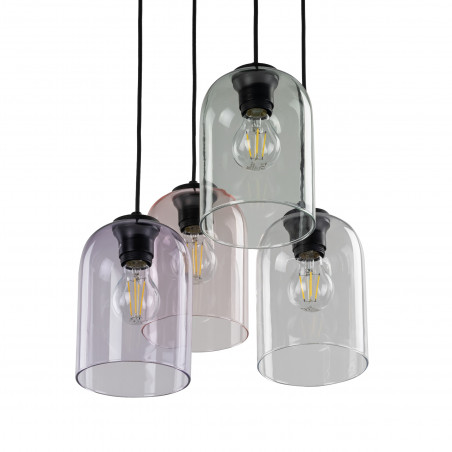 Lampa wisząca szklana Molly IV 38cm zielona TK Lighting