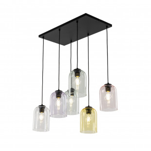 Lampa wisząca szklana Molly VI 58cm zielona TK Lighting