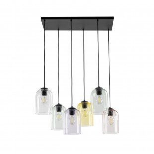 Lampa wisząca szklana Molly VI 58cm zielona TK Lighting