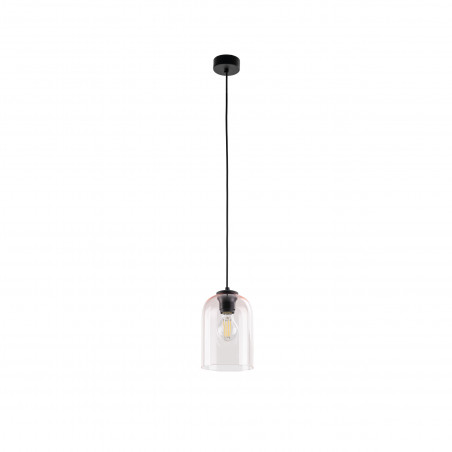 Lampa wisząca szklana Molly 14cm różowa TK Lighting