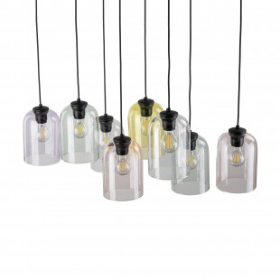 Lampa wisząca szklana Molly VIII 78cm zielona TK Lighting