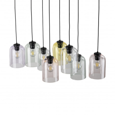 Lampa wisząca szklana Molly VIII 78cm zielona TK Lighting