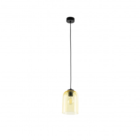 Lampa wisząca szklana Molly 14cm żółta TK Lighting