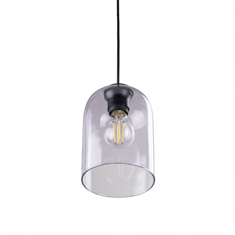 Lampa wisząca szklana Molly 14cm fioletowa TK Lighting