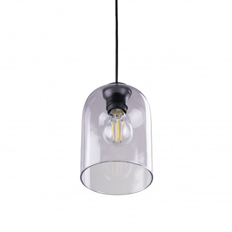 Lampa wisząca szklana Molly 14cm fioletowa TK Lighting