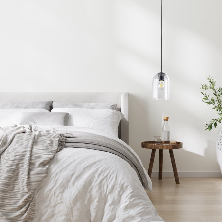 Lampa wisząca szklana Molly 14cm przeźroczysta TK Lighting