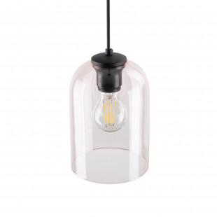 Lampa wisząca szklana Molly 14cm różowa TK Lighting