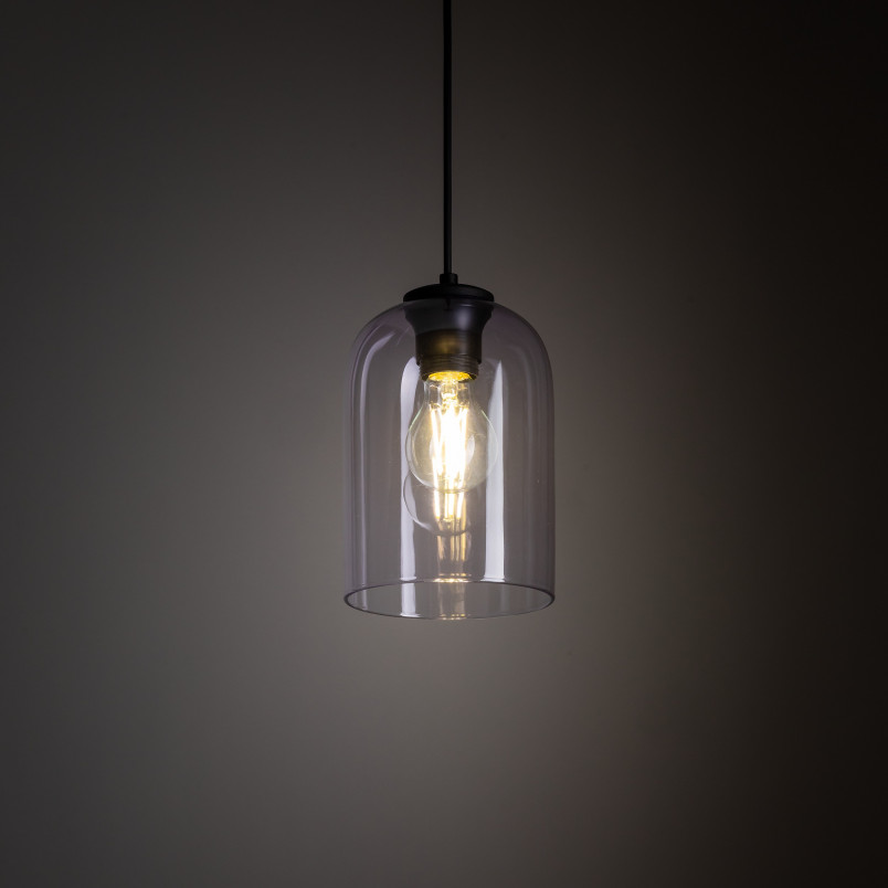 Lampa wisząca szklana Molly 14cm fioletowa TK Lighting