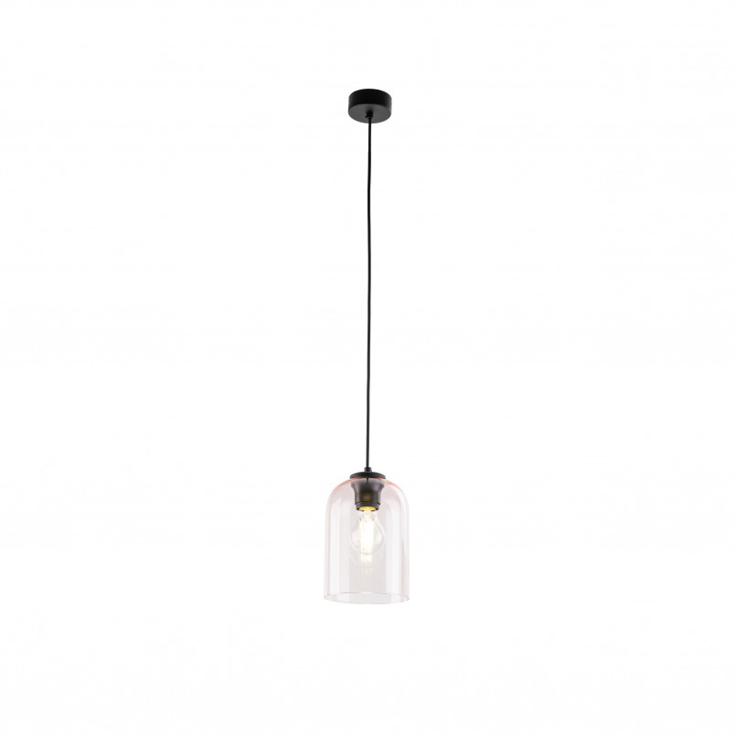 Lampa wisząca szklana Molly 14cm różowa TK Lighting