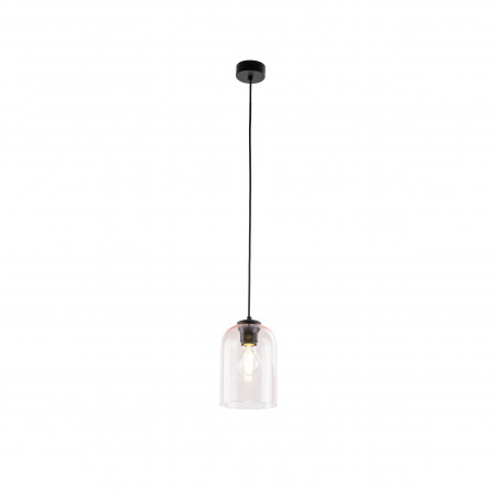 Lampa wisząca szklana Molly 14cm różowa TK Lighting
