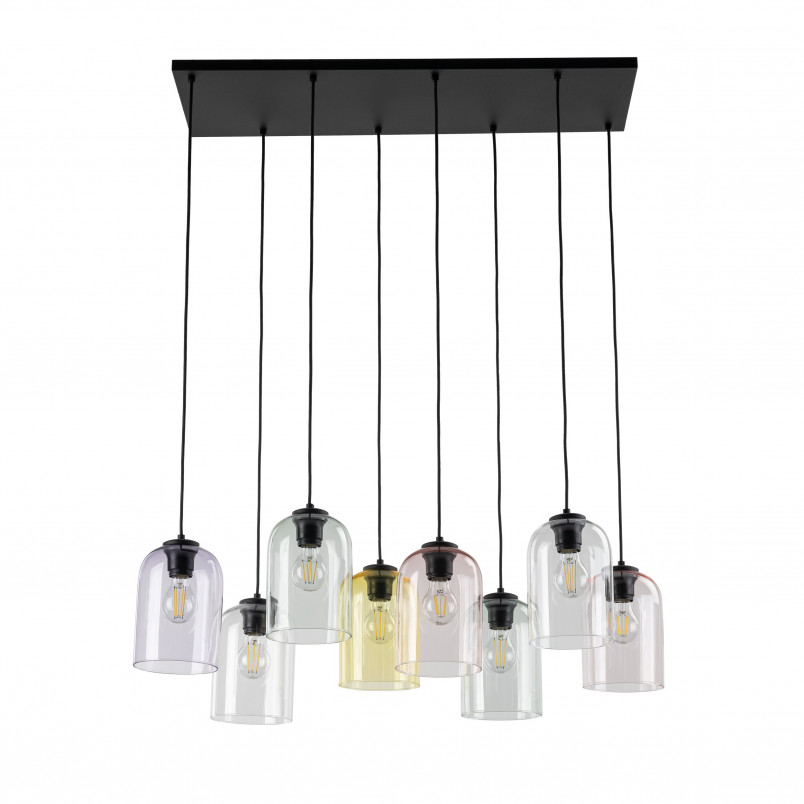 Lampa wisząca szklana Molly VIII 78cm zielona TK Lighting