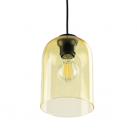 Lampa wisząca szklana Molly 14cm żółta TK Lighting