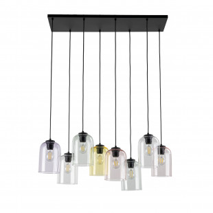 Lampa wisząca szklana Molly VIII 78cm zielona TK Lighting