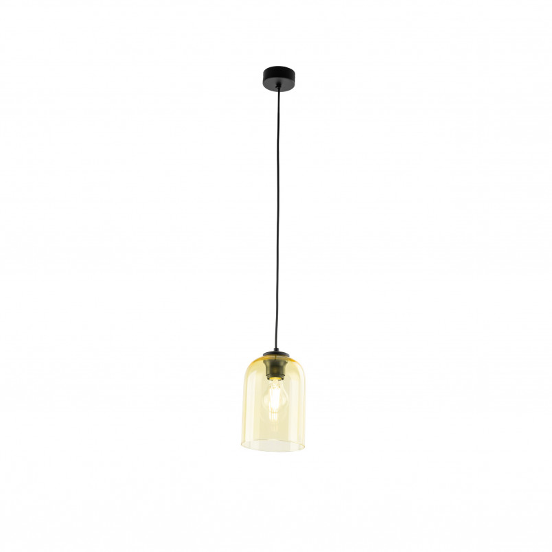 Lampa wisząca szklana Molly 14cm żółta TK Lighting