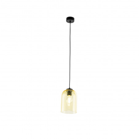 Lampa wisząca szklana Molly 14cm żółta TK Lighting