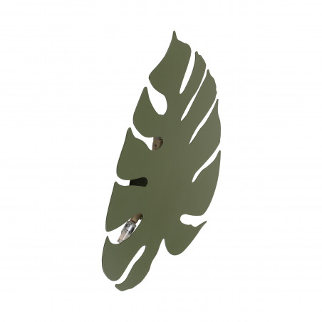 Kinkiet ścienny dekoracyjny Monstera 35cm zielony TK Lighting