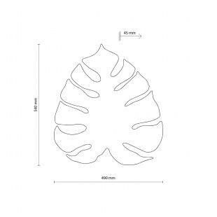Kinkiet ścienny dekoracyjny Monstera 49cm miętowy TK Lighting