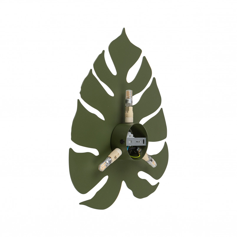 Kinkiet ścienny dekoracyjny Monstera 35cm zielony TK Lighting