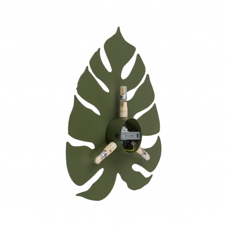 Kinkiet ścienny dekoracyjny Monstera 35cm zielony TK Lighting