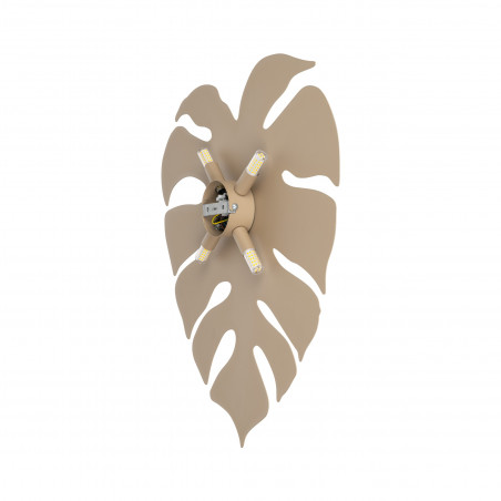 Kinkiet ścienny dekoracyjny Monstera Sabia 49cm beżowy TK Lighting