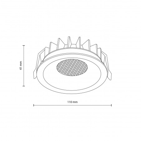 Lampa spot podtynkowa Nexus LED CCT 3000/4000/6000K 18W 11cm czarna TK Lighting