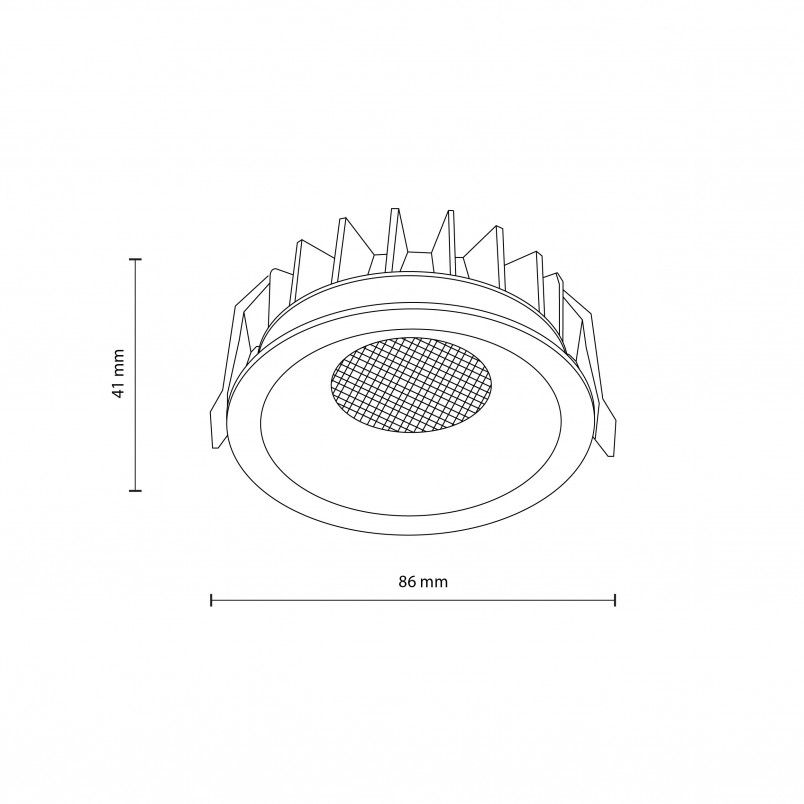 Lampa spot podtynkowa Nexus LED CCT 3000/4000/6000K 12W 8,6cm biała TK Lighting