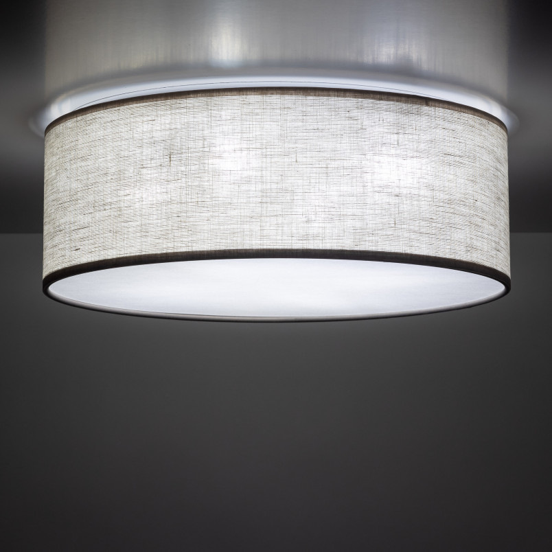 Plafon okrągły z abażurem Nicola 38cm len TK Lighting