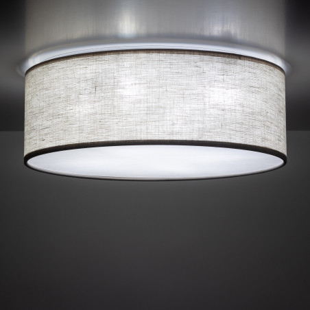 Plafon okrągły z abażurem Nicola 38cm len TK Lighting